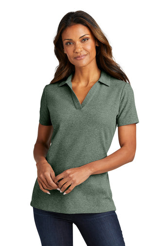 LK867 Ladies Port Authority® C-FREE ® Cotton Blend Pique Polo With DPW Logo