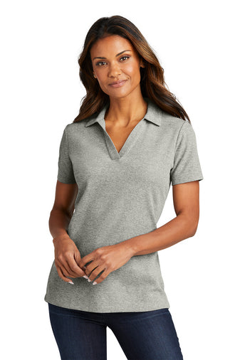LK867 Ladies Port Authority® C-FREE ® Cotton Blend Pique Polo With DPW Logo