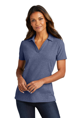 LK867 Ladies Port Authority® C-FREE ® Cotton Blend Pique Polo With DPW Logo