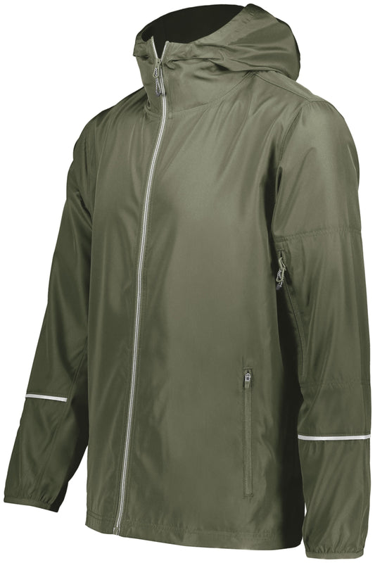 229582 HOLLOWAY PACKABLE FULL ZIP JACKET WITH DPW LOGO