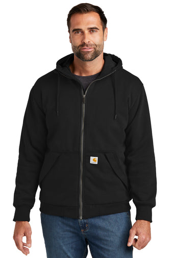 CT104078 Carhartt® Midweight Thermal-Lined Full-Zip Sweatshirt with DPW Logo