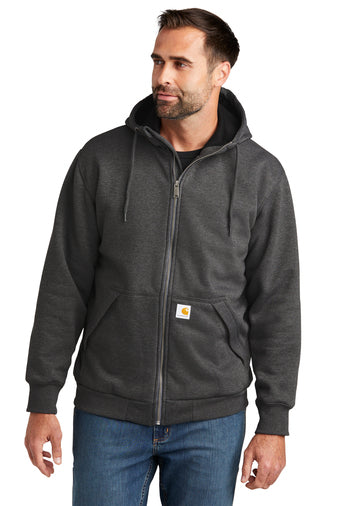 CT104078 Carhartt® Midweight Thermal-Lined Full-Zip Sweatshirt with DPW Logo