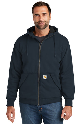 CT104078 Carhartt® Midweight Thermal-Lined Full-Zip Sweatshirt with DPW Logo