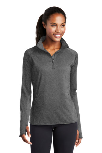 LST850 Women's Sport-Tek® Sport-Wick® Stretch 1/4-Zip Pullover With DPW Logo