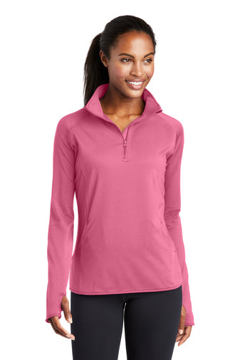 Women's Sport-Tek® Sport-Wick® Stretch 1/4-Zip Pullover With DPW Logo