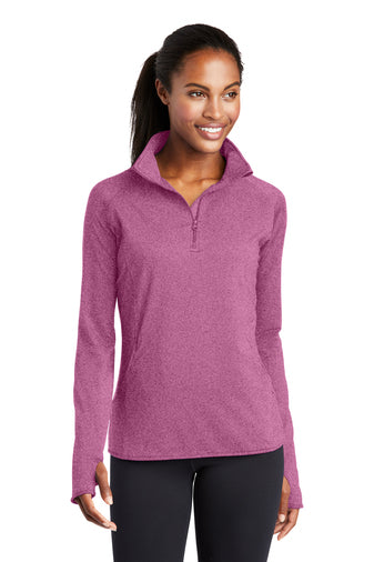 LST850 Women's Sport-Tek® Sport-Wick® Stretch 1/4-Zip Pullover With DPW Logo