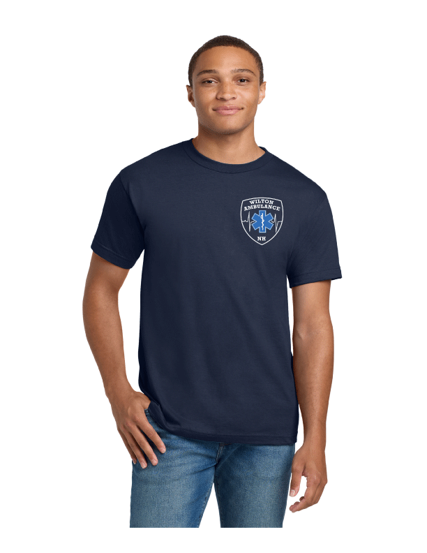 Hanes Beefy Tee w/ Wilton EMS, Short or Long Sleeve