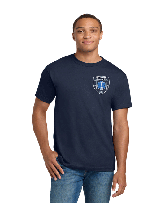 Hanes Beefy Tee w/ Wilton EMS, Short or Long Sleeve