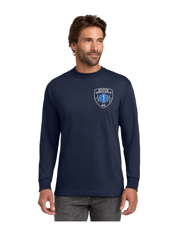 Hanes Beefy Tee w/ Wilton EMS, Short or Long Sleeve