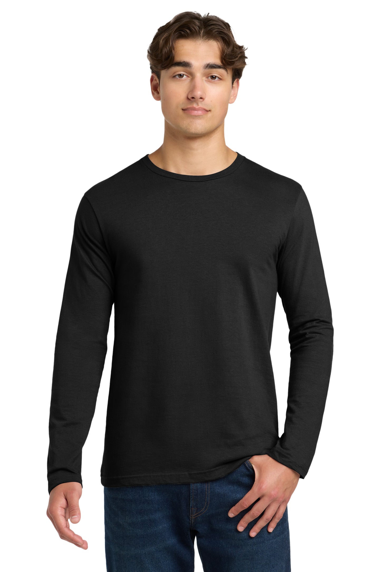 Gildan Soft Style 100% Cotton Long Sleeve Tee w/ Station 7 logo