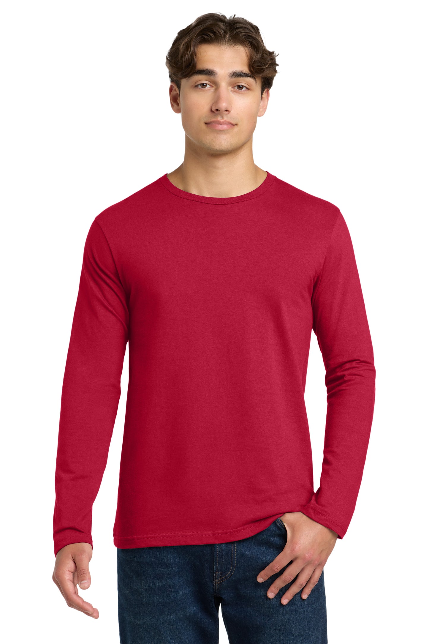Gildan Soft Style 100% Cotton Long Sleeve Tee w/ Station 7 logo