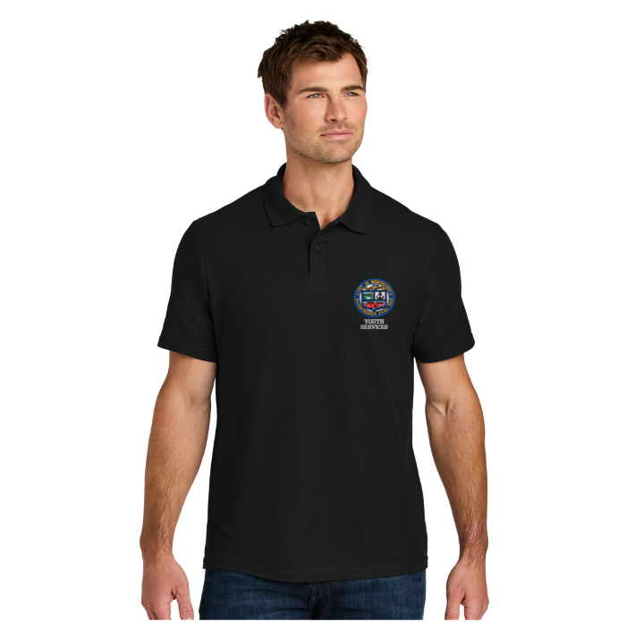 Gildan® Men's Softstyle® Pique Polo G64800 w/ Manchester Youth Services logo