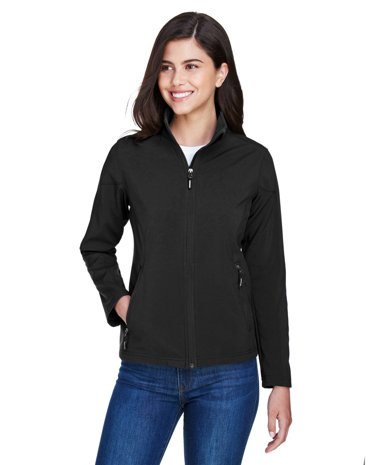 78184 Women's Cruise Two-Layer Fleece Bonded Soft Shell Jacket With DPW Logo