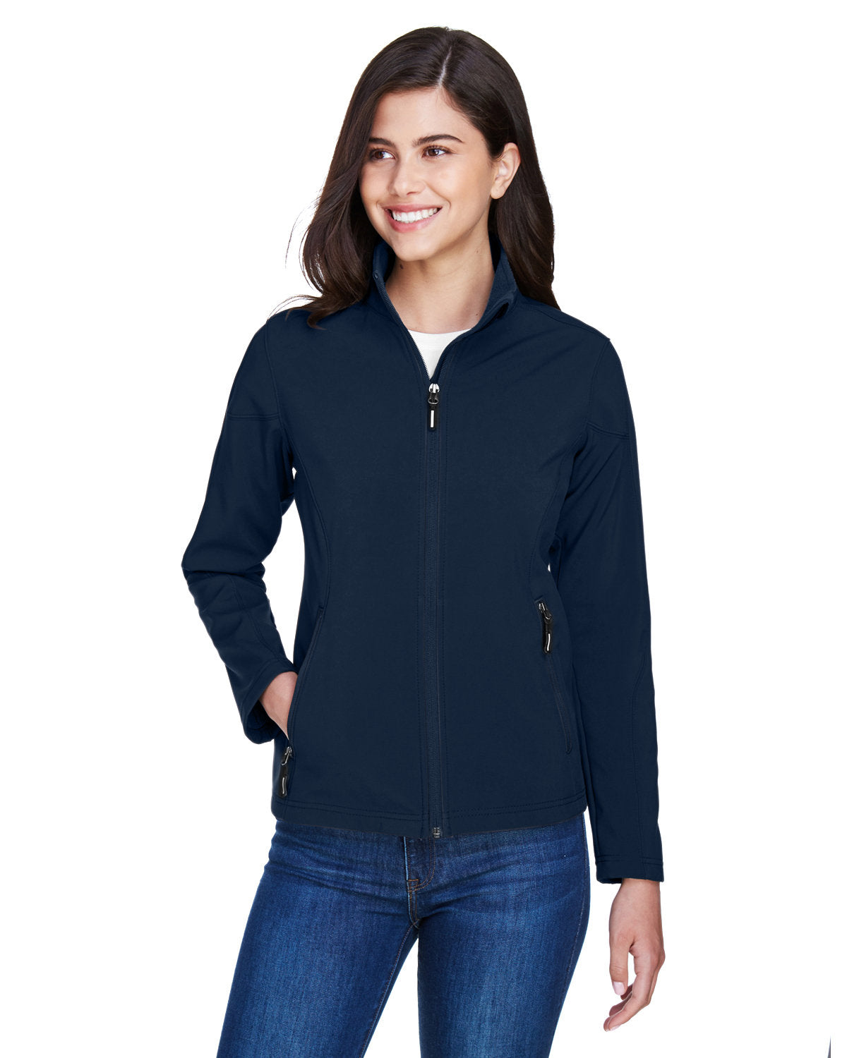 78184 Women's Cruise Two-Layer Fleece Bonded Soft Shell Jacket With DPW Logo