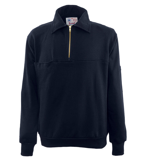 Game Quarter Zip Job Shirt with Left Chest AMR Logo