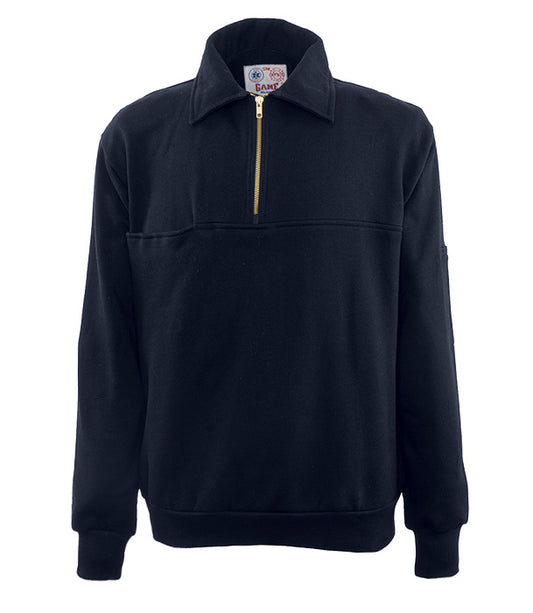 Game Quarter Zip Job Shirt with Left Chest AMR Logo