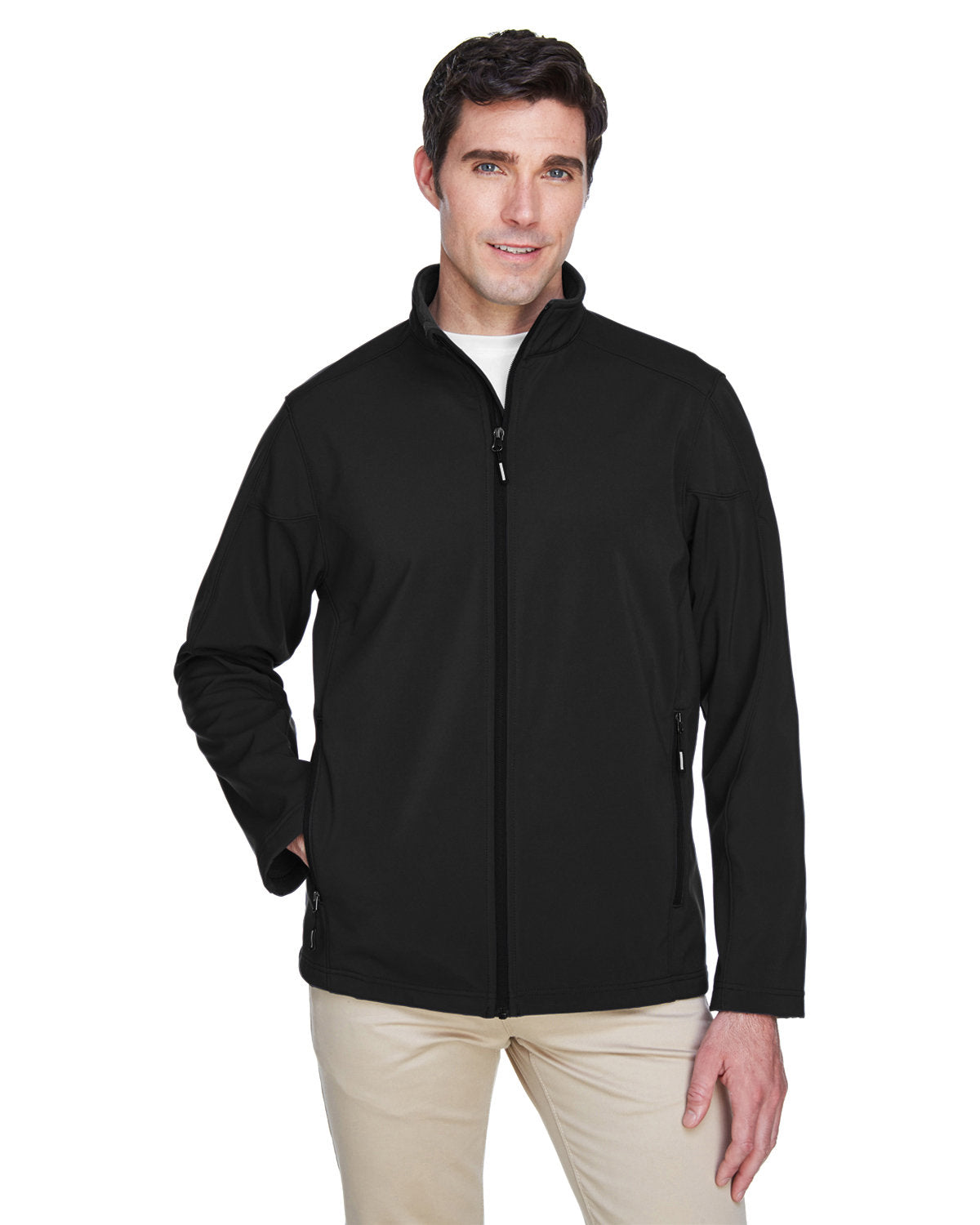 88184 Men's Cruise Two-Layer Fleece Bonded Soft Shell Jacket With DPW Logo