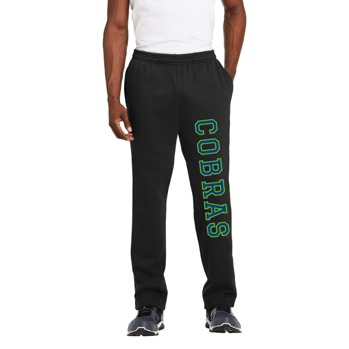 Manchester East Cobras - Adult Open Bottom Sweat Pants