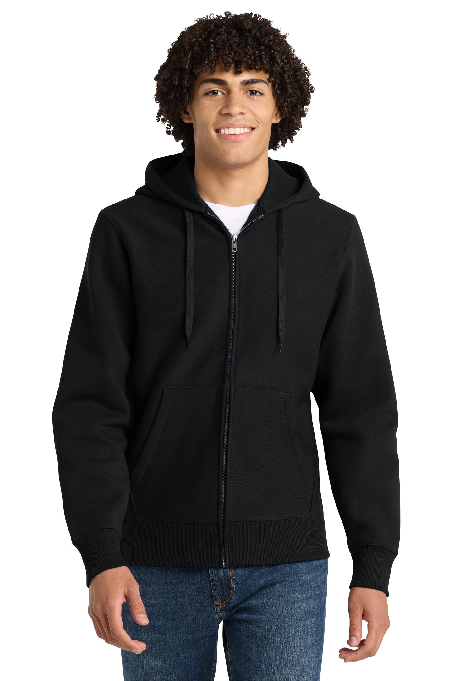 Sport-Tek Heavyweight Full Zip Hooded Sweatshirt w/ Station 7 logo