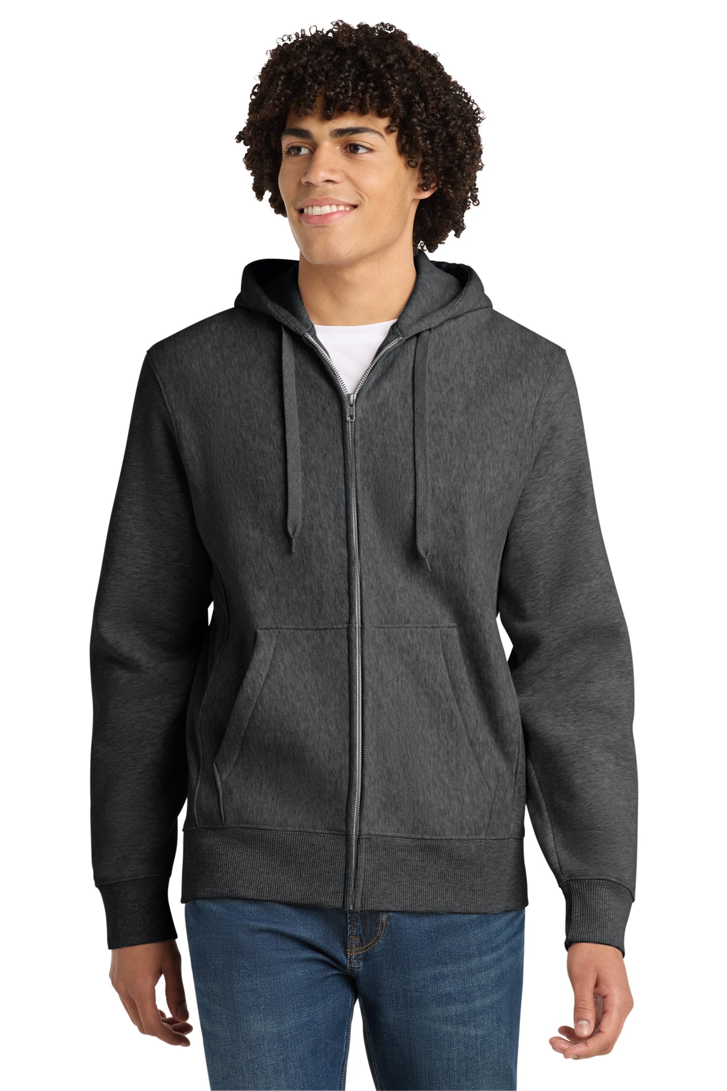 Sport-Tek Heavyweight Full Zip Hooded Sweatshirt w/ Station 7 logo