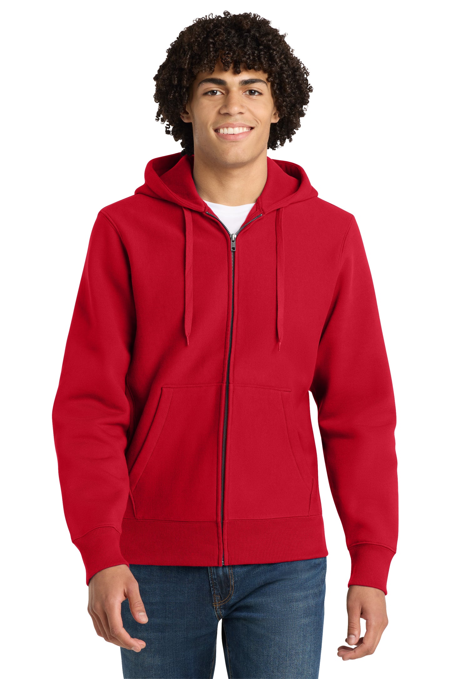 Sport-Tek Heavyweight Full Zip Hooded Sweatshirt w/ Station 7 logo