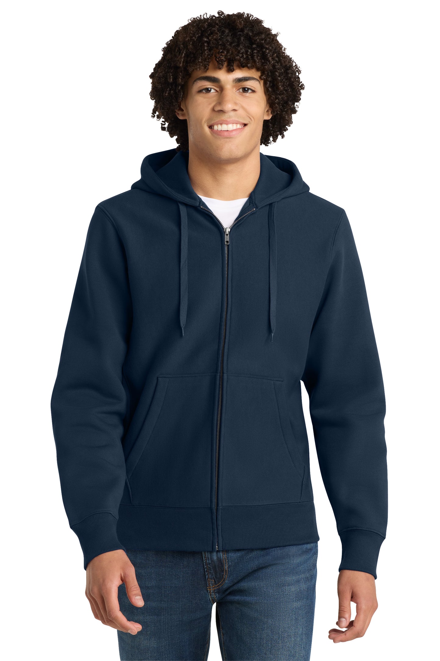 Sport-Tek Heavyweight Full Zip Hooded Sweatshirt w/ Station 7 logo