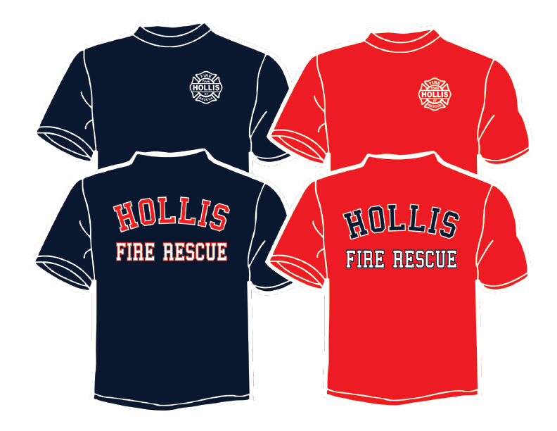 All Cotton Short Sleeve Tee Options- Hollis Fire