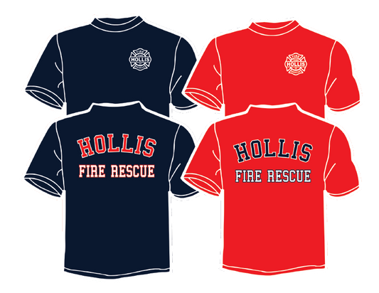 All Cotton Long Sleeve Tee Options- Hollis Fire
