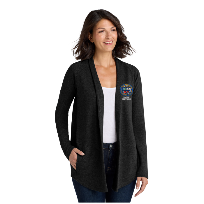 Port Authority® Women's Interlock Cardigan L807 w/ Manchester Youth Services