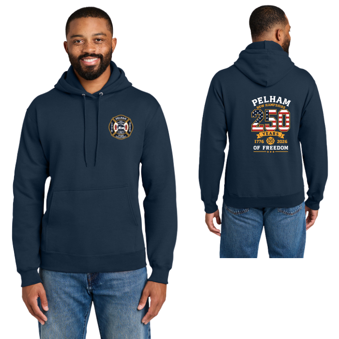 Pelham Fire Department - Port & Co™ Essential Fleece Pullover Hooded Sweatshirt