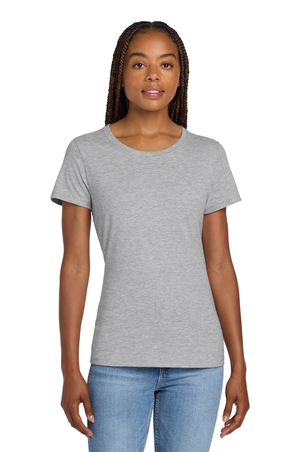 Hanes® Women's Perfect-T Cotton T-Shirt w/ T1 logo