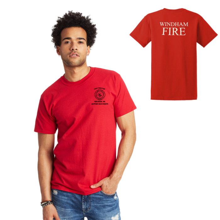 All Cotton Short Sleeve Tee Options- Windham Fire