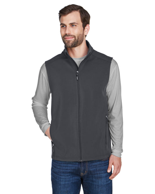 CE701 Men's Cruise Two-Layer Fleece Bonded Soft Shell Vest With DPW Logo