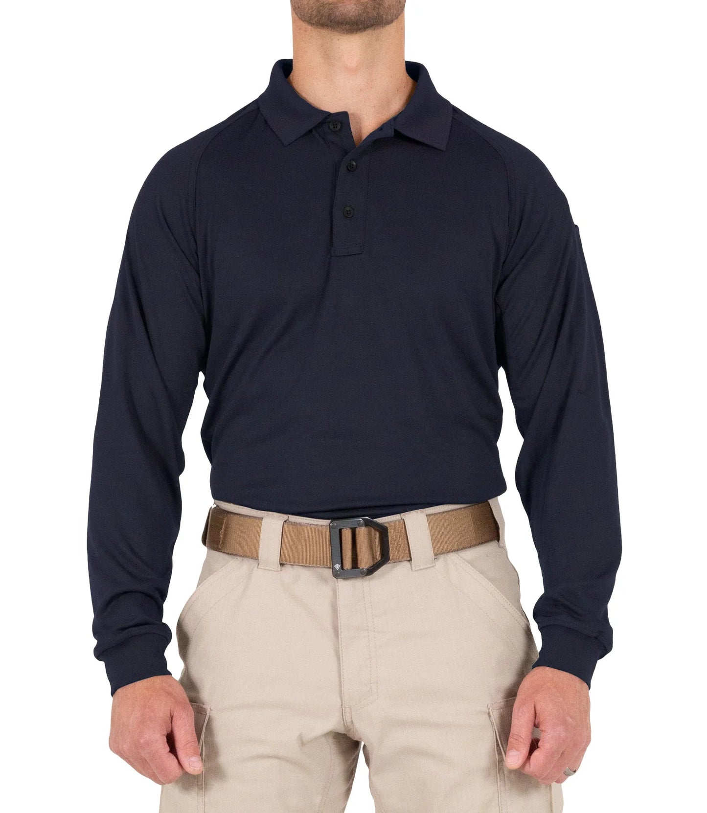 First Tactical Men's Performance Long Sleeve Polo - HCSO Navy