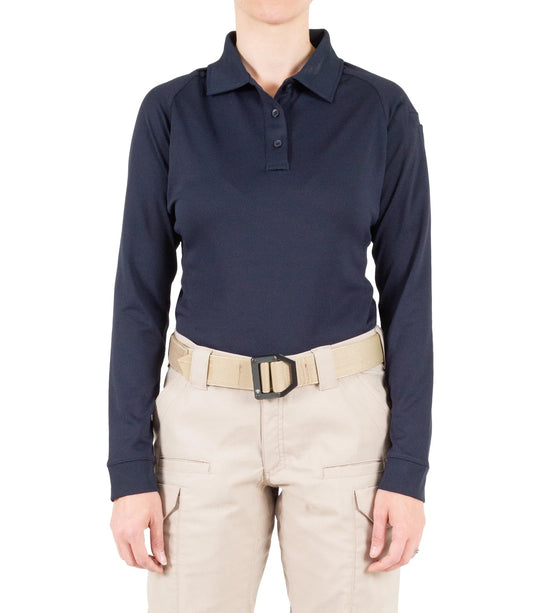 First Tactical Women's Performance Long Sleeve Polo - HCSO Navy