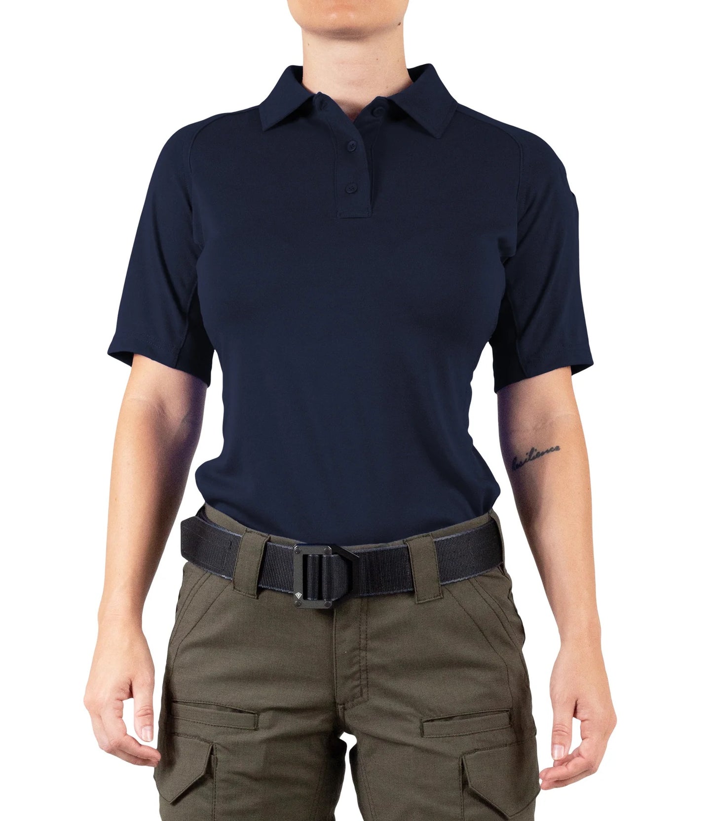 First Tactical Women's Performance Short Sleeve Polo - HCSO Navy