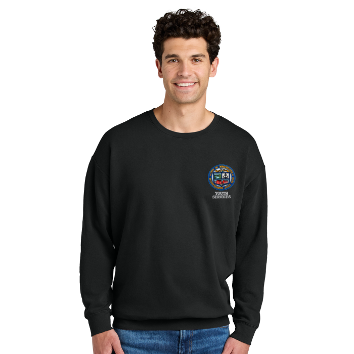 Comfort Colors® Lightweight Crewneck Sweatshirt 1466 w/ Manchester Youth Sevices