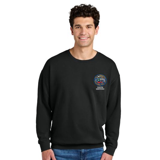 Comfort Colors® Lightweight Crewneck Sweatshirt 1466 w/ Manchester Youth Sevices