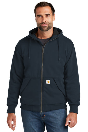 Carhartt® Midweight Thermal-Lined Full-Zip Sweatshirt with DPW Logo