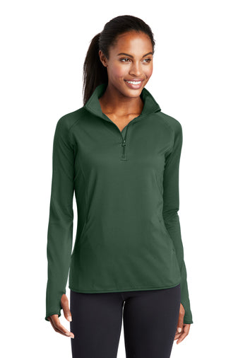 Women's Sport-Tek® Sport-Wick® Stretch 1/4-Zip Pullover With DPW Logo