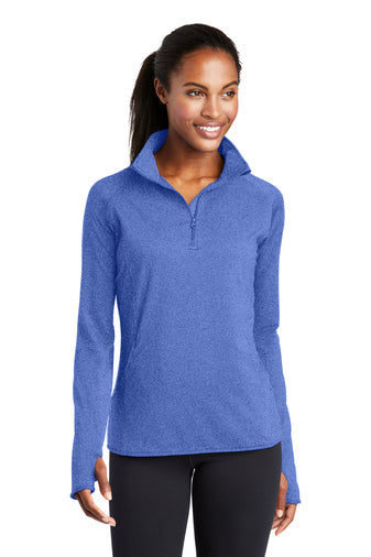 Women's Sport-Tek® Sport-Wick® Stretch 1/4-Zip Pullover With DPW Logo