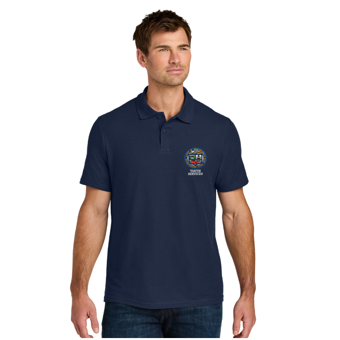 Gildan® Men's Softstyle® Pique Polo G64800 w/ Manchester Youth Services logo