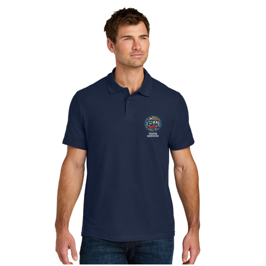 Gildan® Men's Softstyle® Pique Polo G64800 w/ Manchester Youth Services logo
