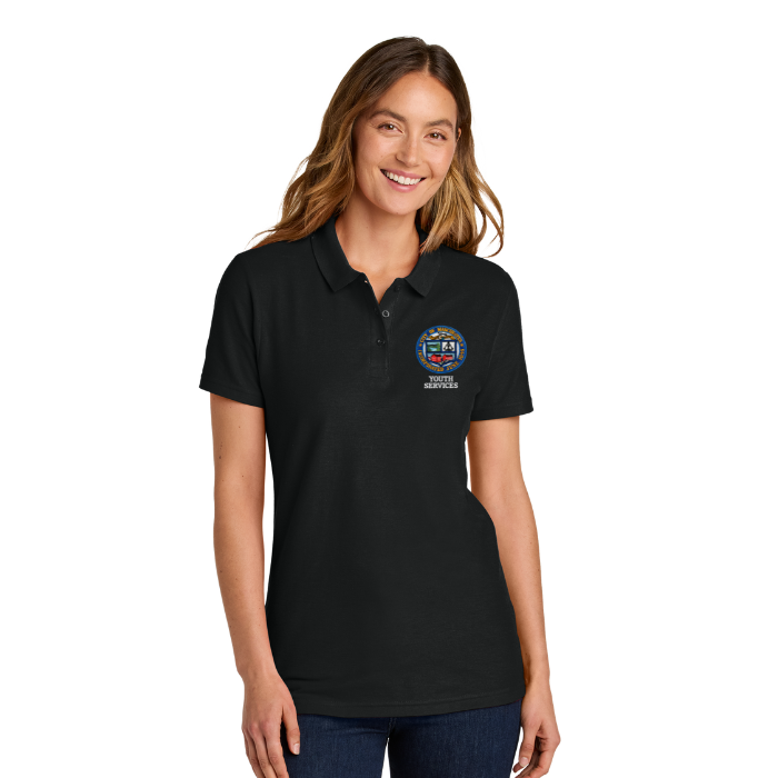 Gildan® Women's Softstyle® Pique Polo G64800L w/ Manchester Youth Services logo