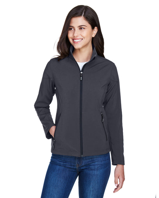 Women's Cruise Two-Layer Fleece Bonded Soft Shell Jacket With DPW Logo