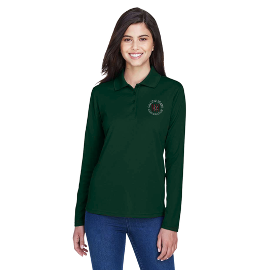 Women's Performance Long Sleeve Polo with GSA Logo