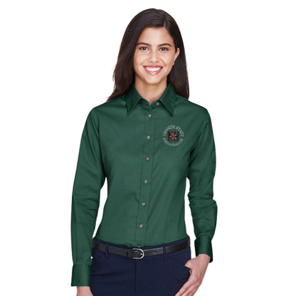 Women's Easy Blend™ Long Sleeve Twill Dress Shirt with GSA Logo