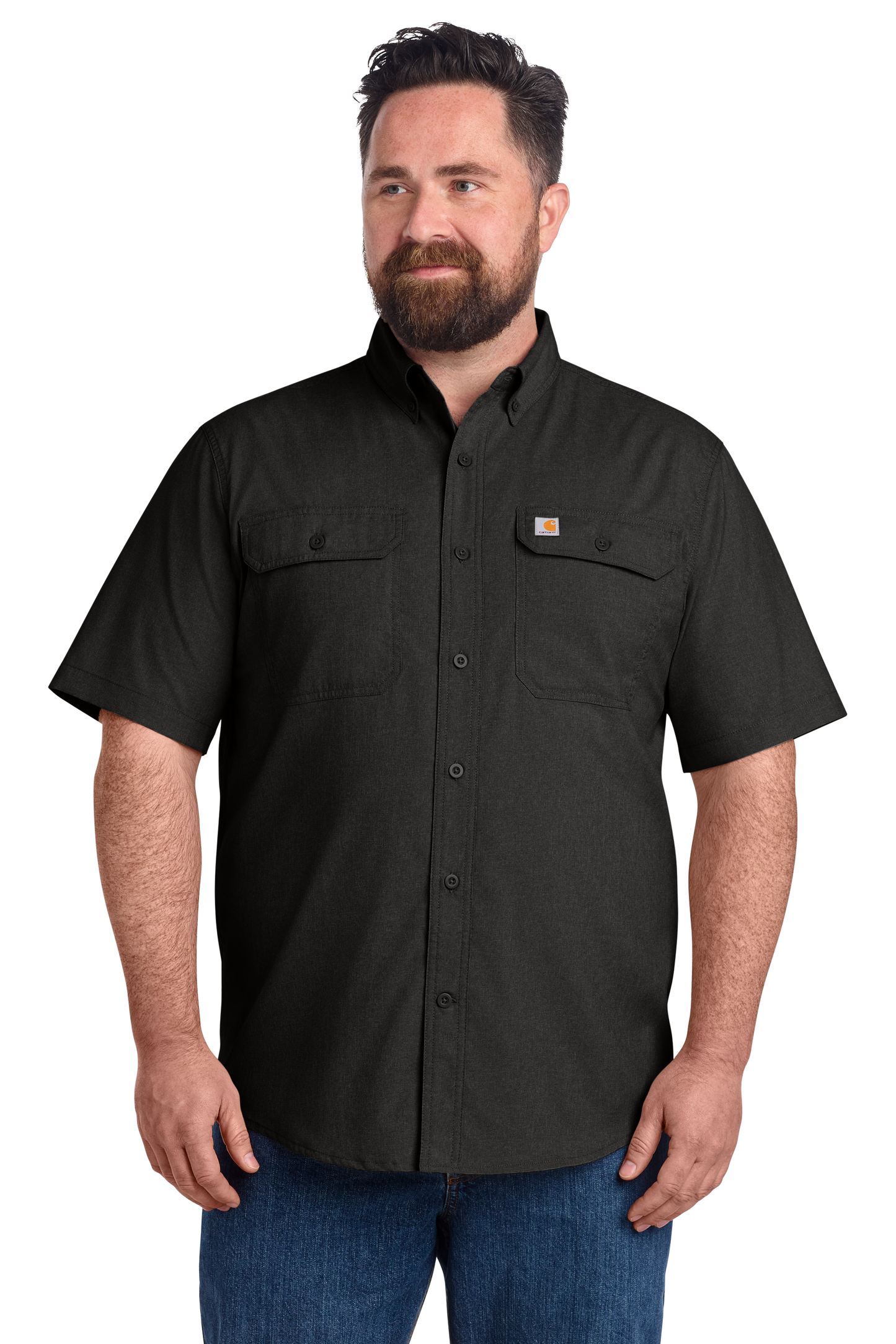 CT105292 Carhartt Force® Solid Short Sleeve Shirt w/ DPW Logo