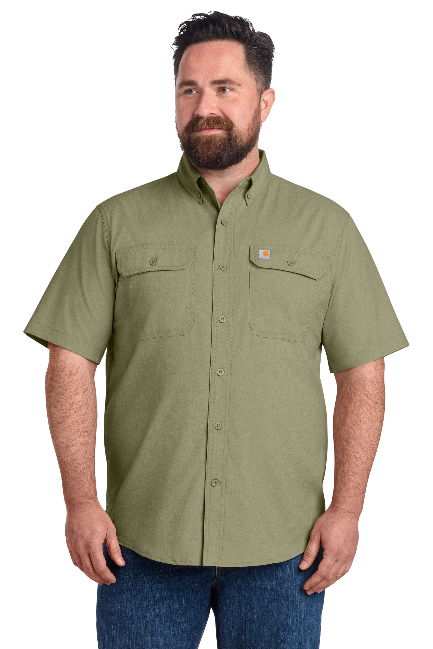 CT105292 Carhartt Force® Solid Short Sleeve Shirt w/ DPW Logo