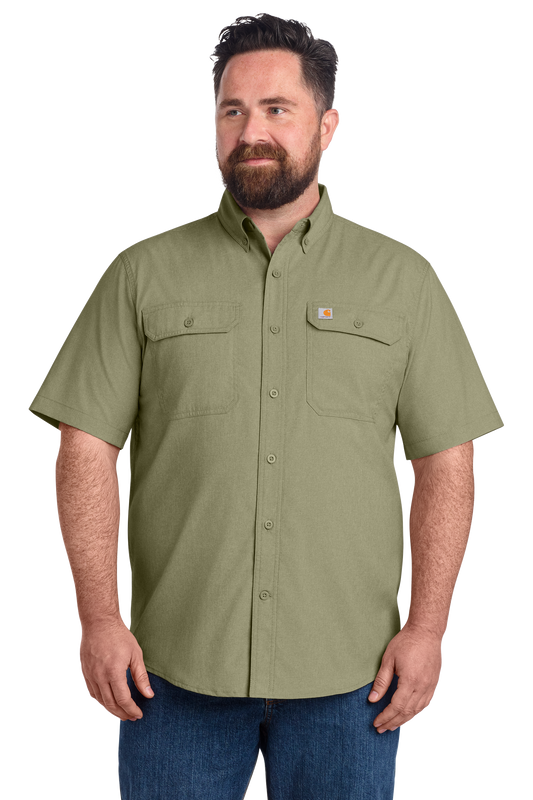 CT105292 Carhartt Force® Solid Short Sleeve Shirt w/ DPW Logo